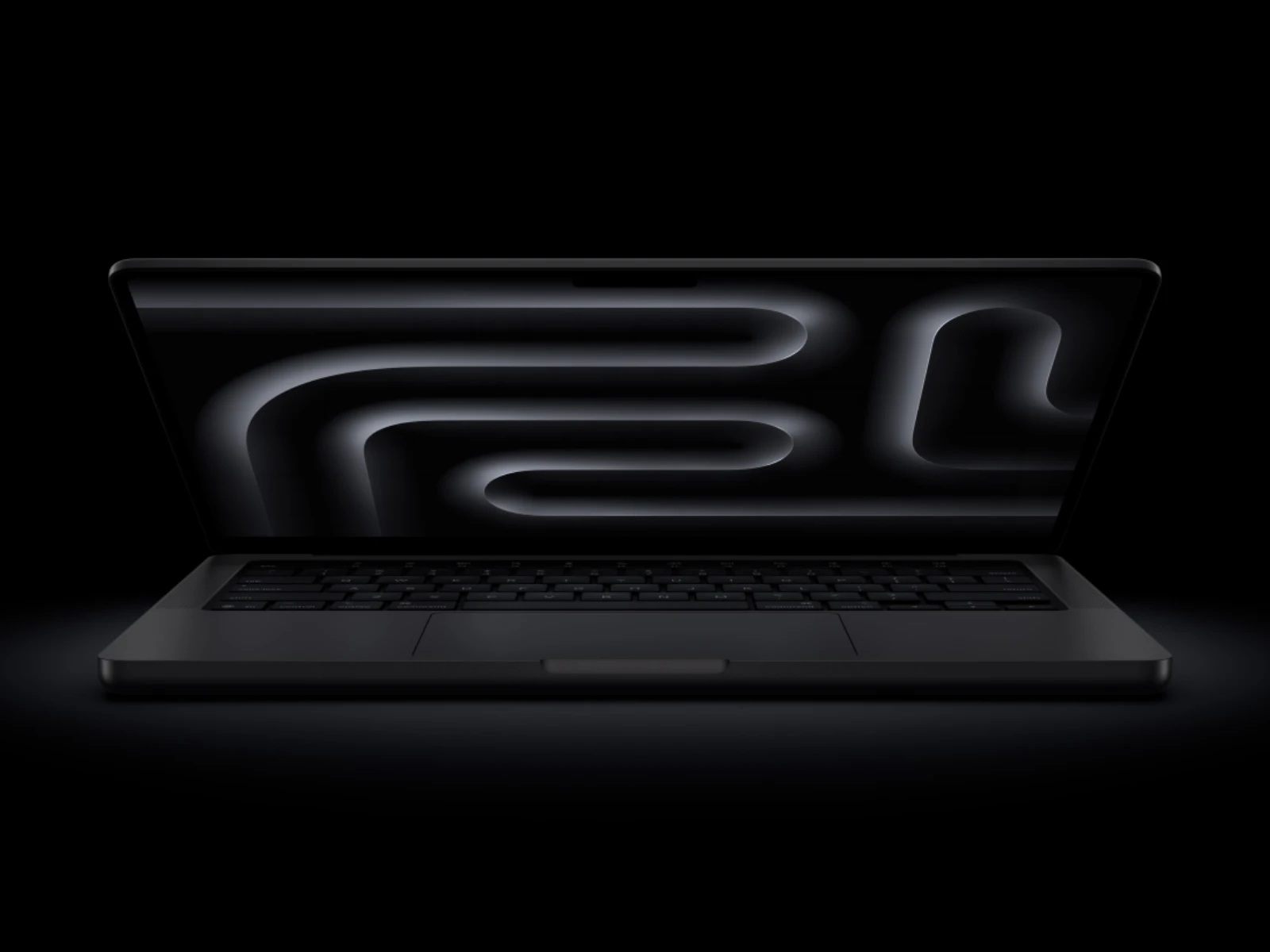 MacBook Pro M5 entreabierta
