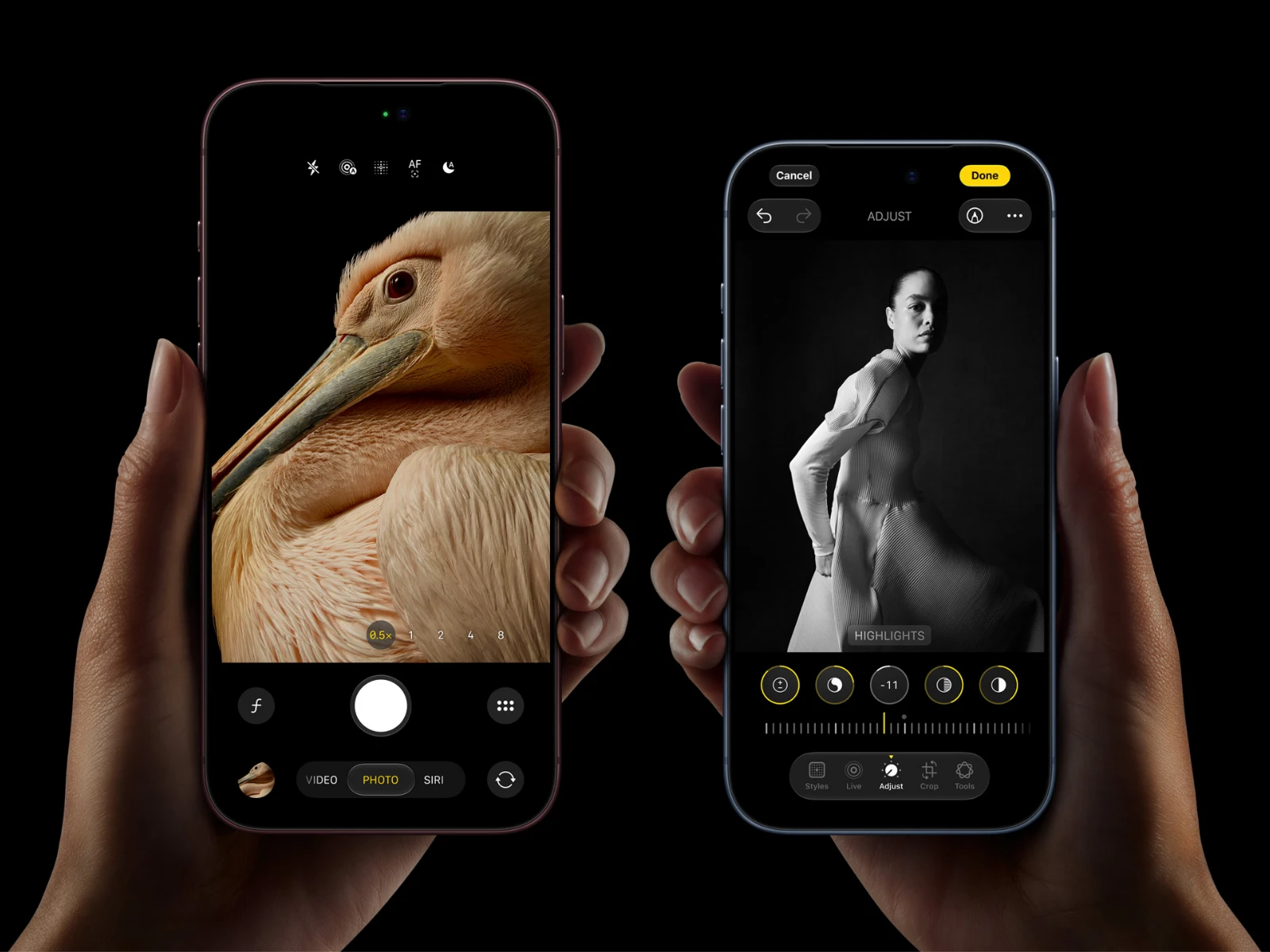 iPhone 18 Pro en uso, cámara y edición de fotos