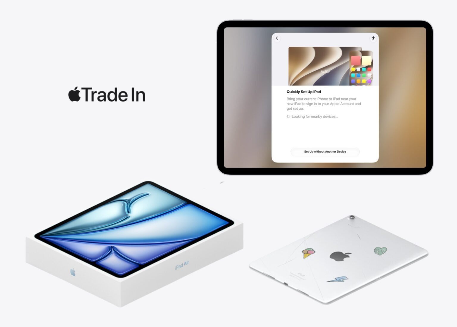 Trade In: entrega tu iPad usado y configura tu iPad nuevo