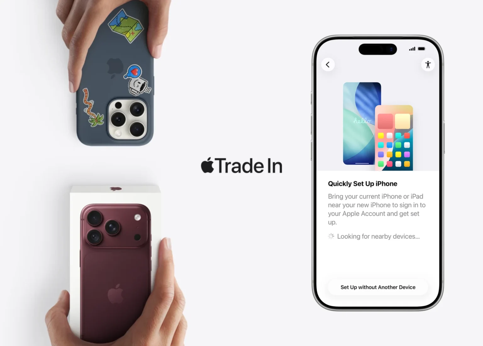 Trade In: entrega tu iPhone usado y configura tu iPhone nuevo